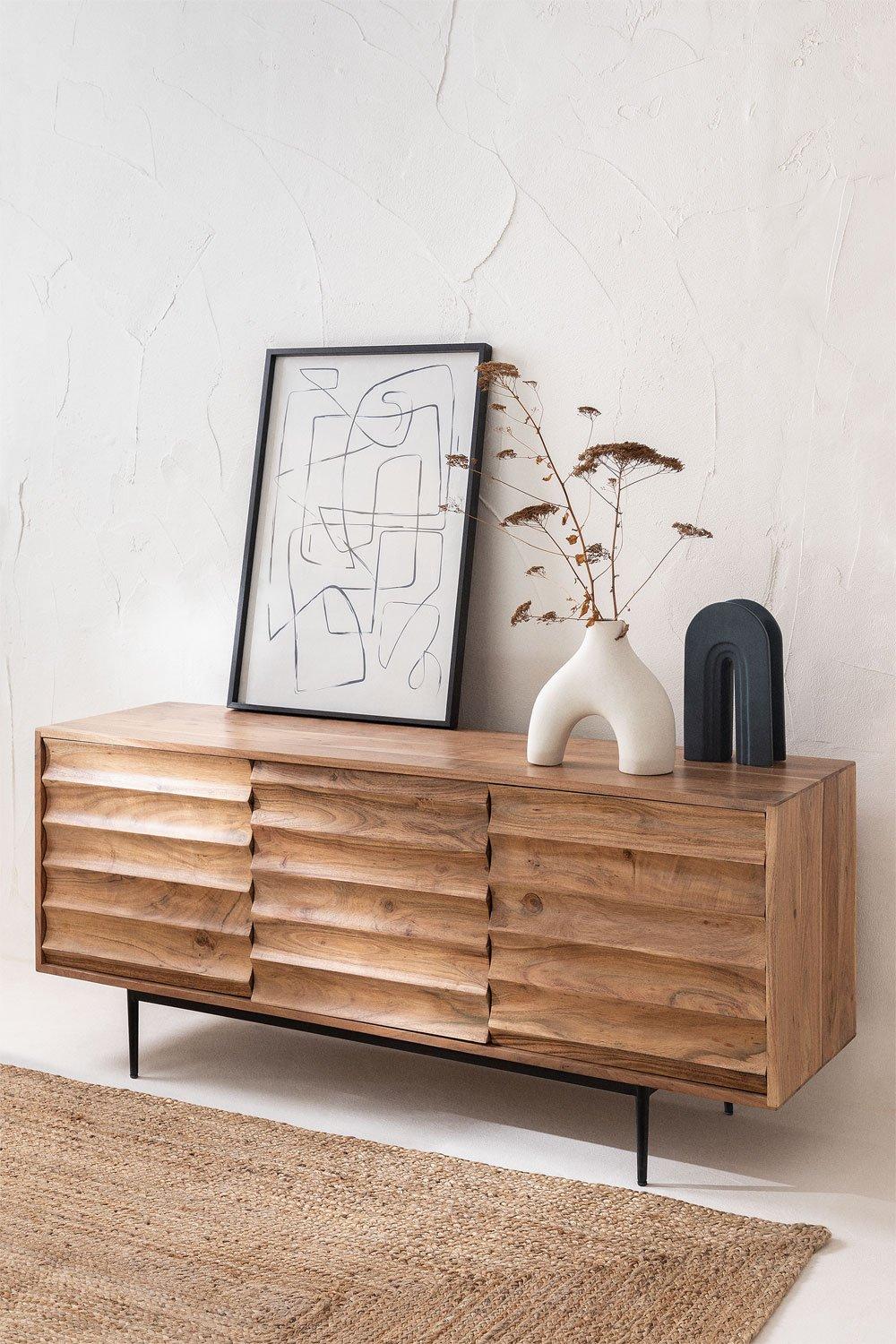 sklum Mueble TV en Madera de Acacia Petter