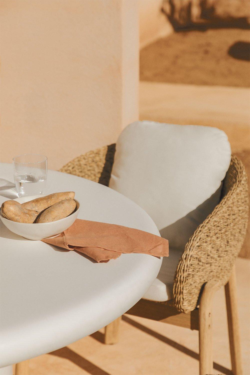 Sklum Namara Round Cement Garden Table