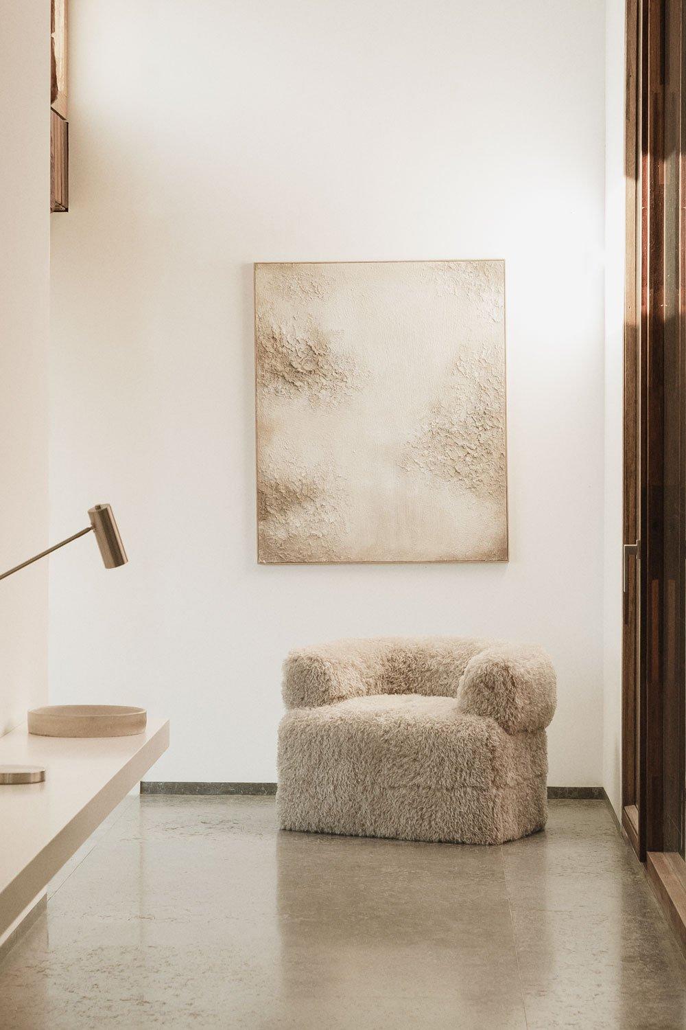 sklum Neda fauteuil van synthetisch bont