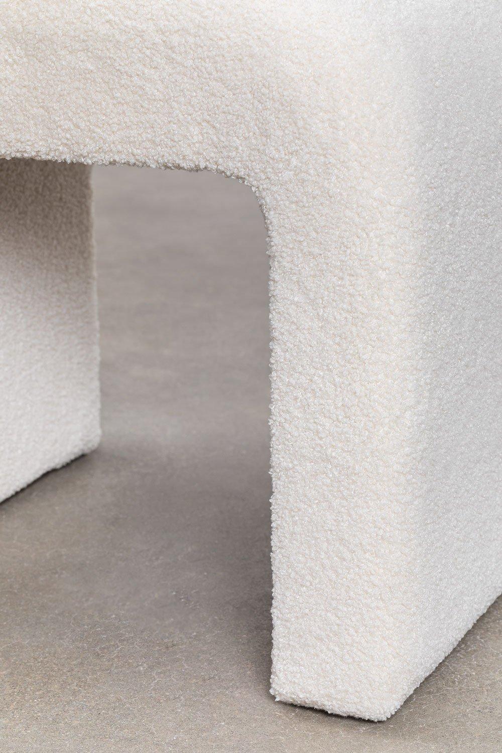 Sklum Niski Stołek Z Tkaniny Bouclé Carlise