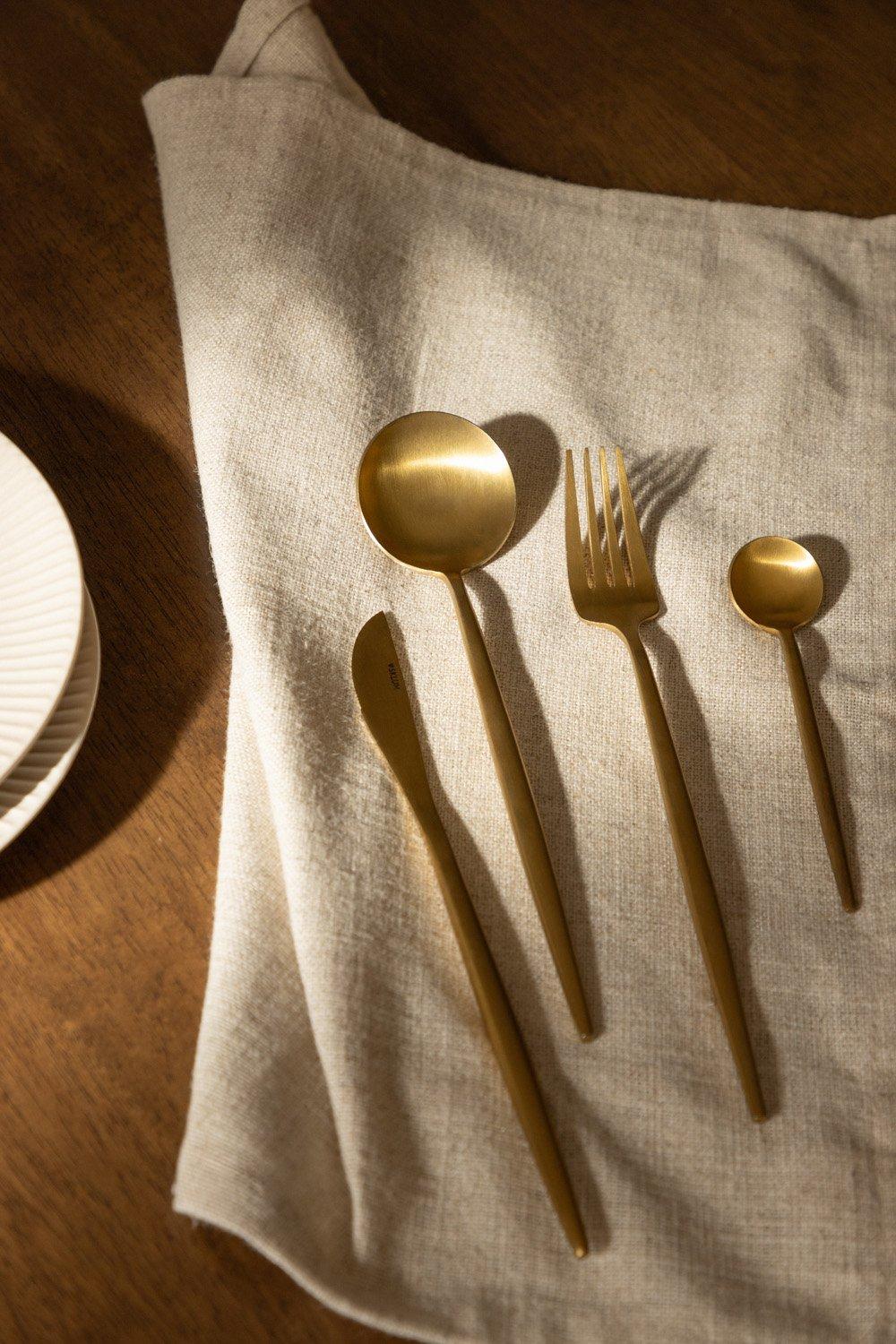 sklum Noya Matte Metallic Cutlery Set 16 pcs