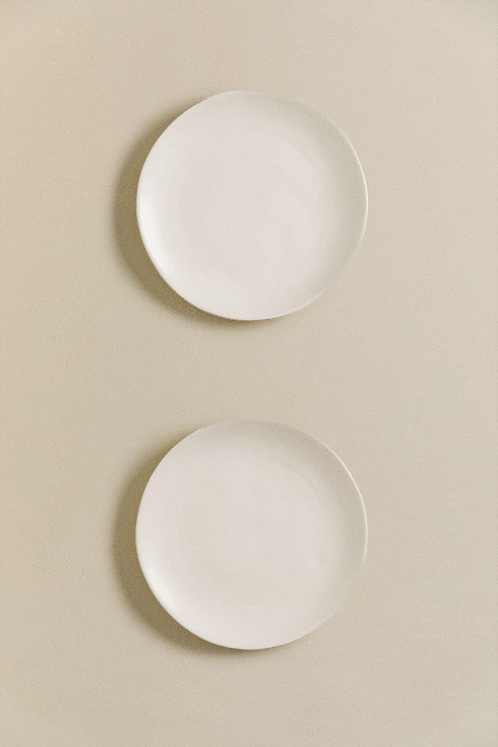 Sklum Pack De 2 Platos De Postre En Gres Belvere