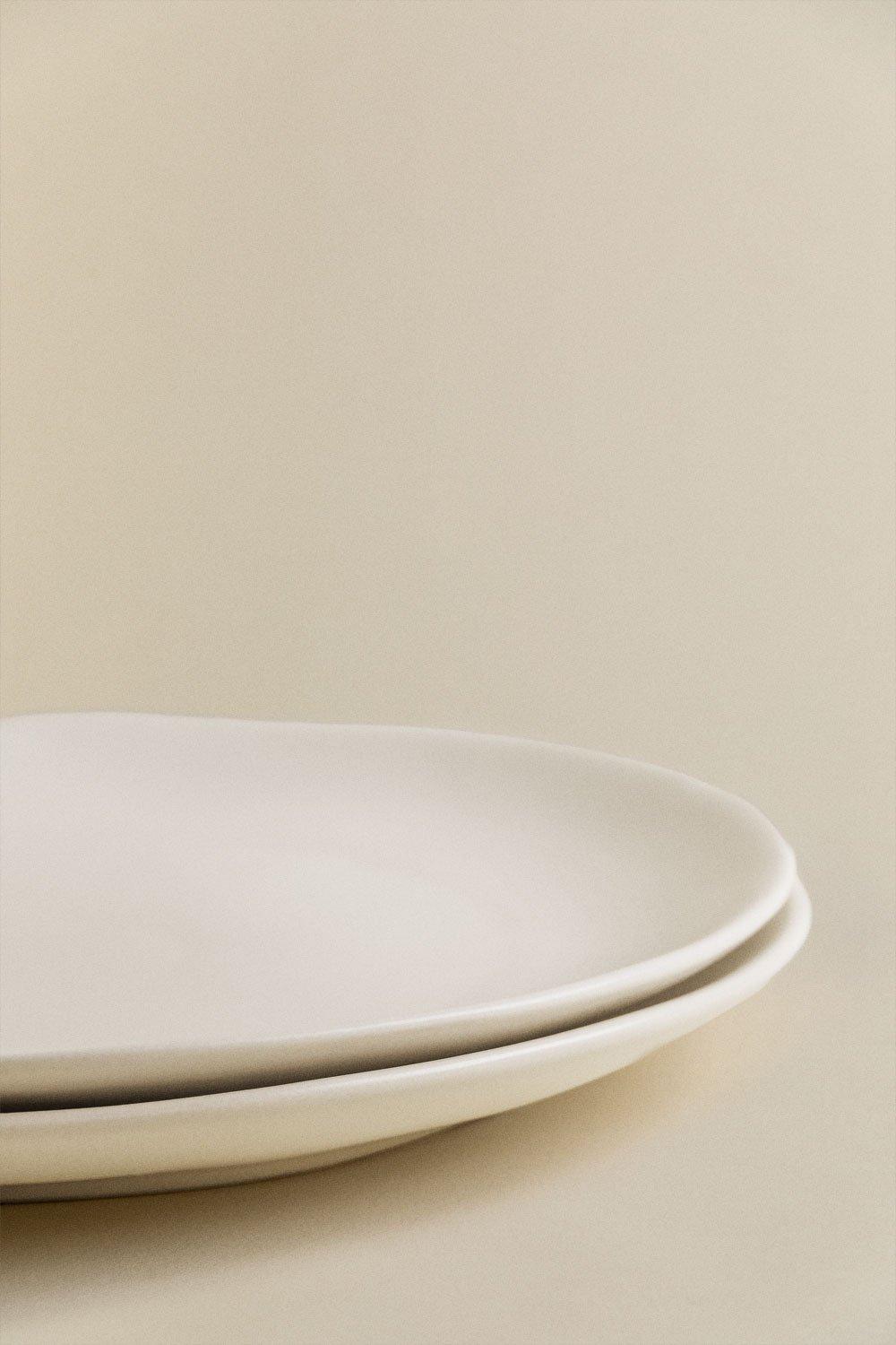 Sklum Pack De 2 Platos De Postre En Gres Belvere