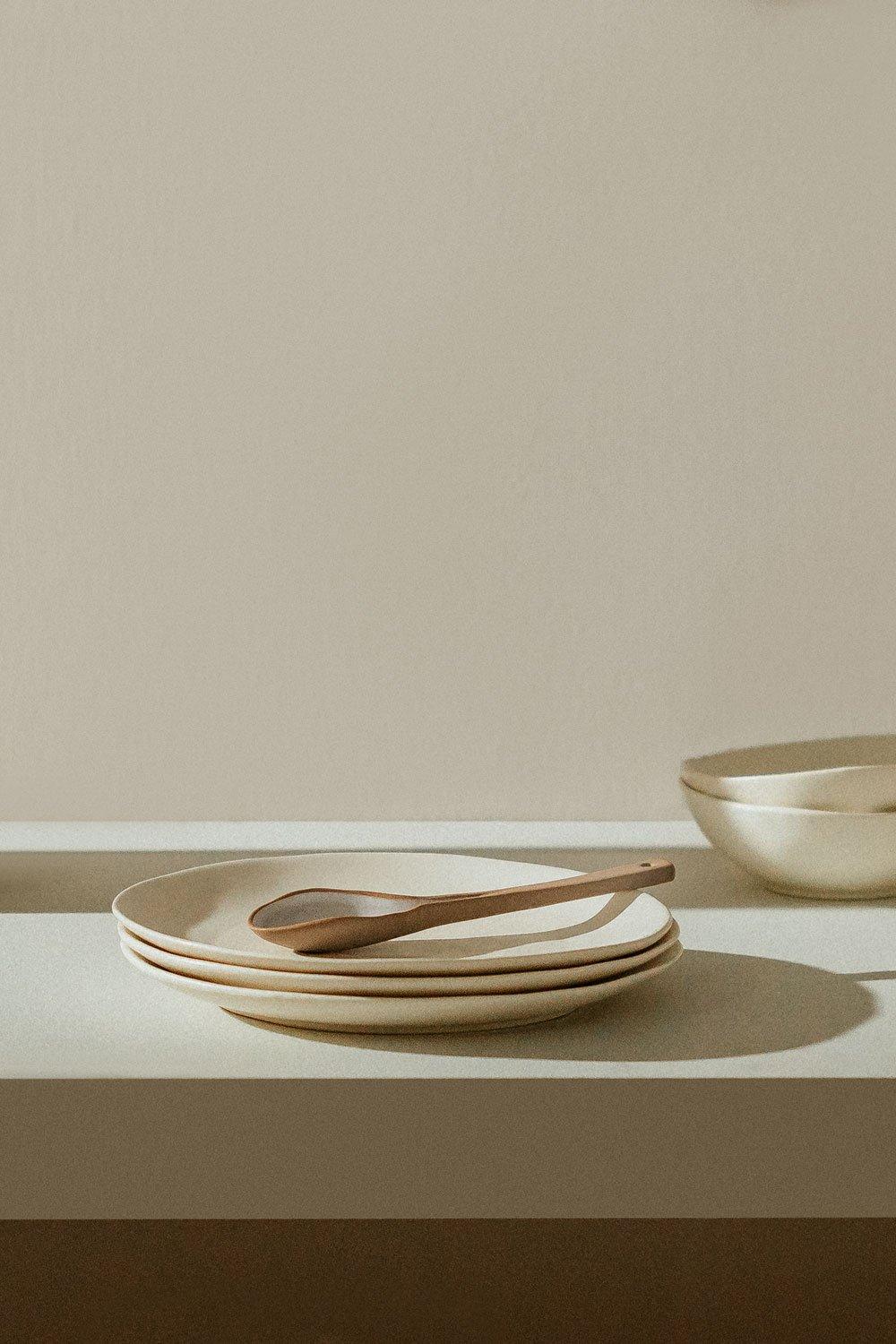 sklum Pack de 2 Platos de Postre en Gres Belvere