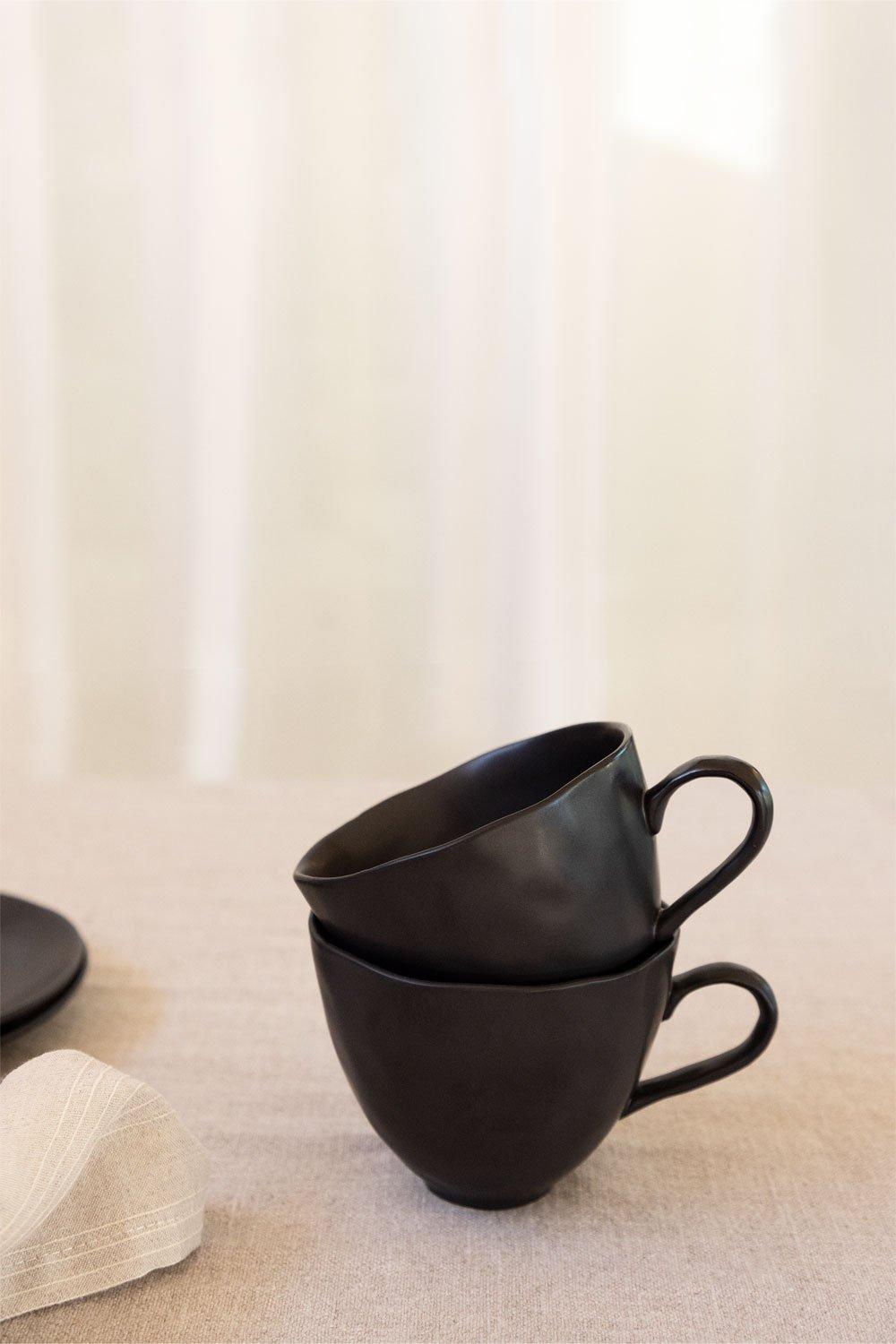 sklum Pack de 2 Tazas en Gres 40 cl Belvere