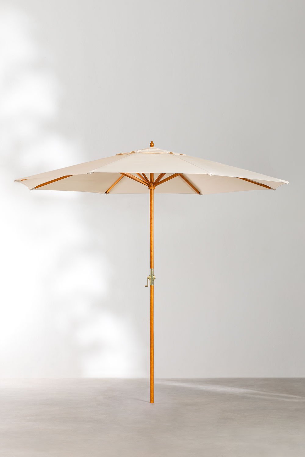 Sklum Parasol In Fabric And Wood Ø290 Cm Cretas