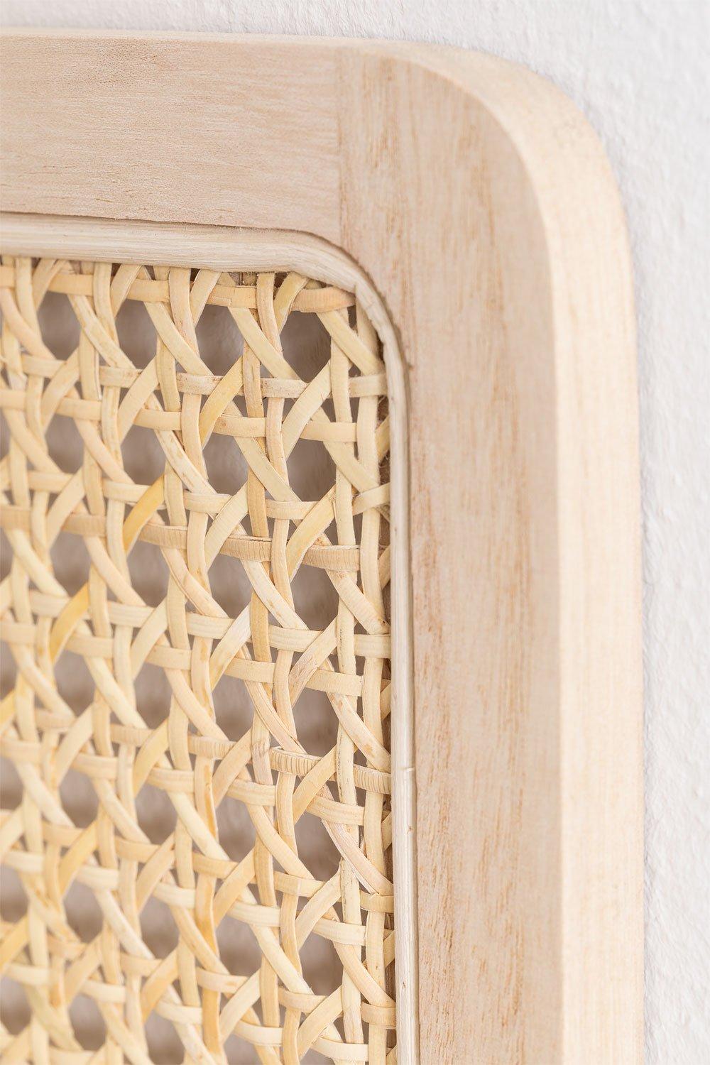 Sklum Perchero De Pared Con Estante En Ratán Riley