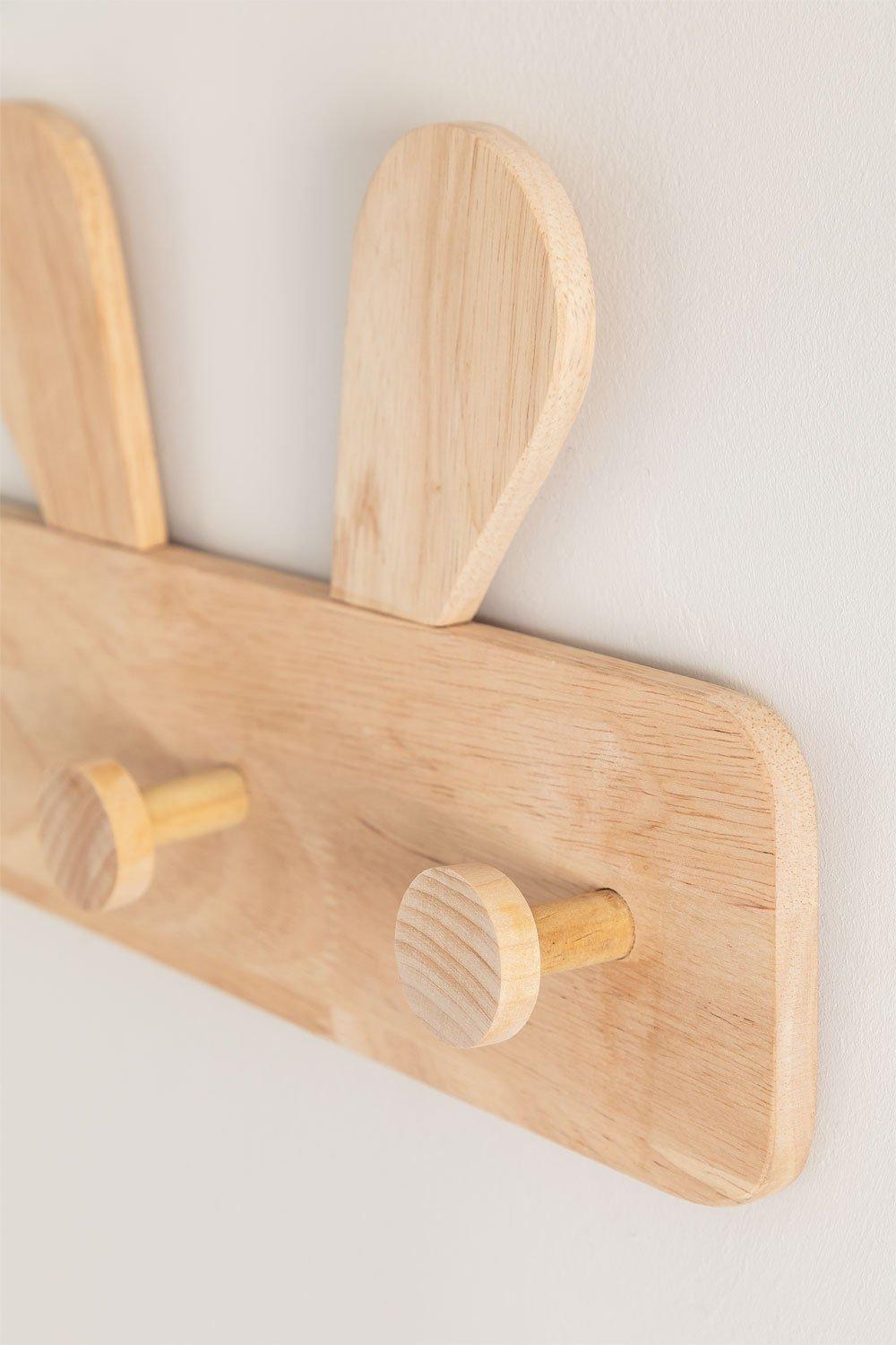 Sklum Perchero De Pared En Madera Buny Style Kids