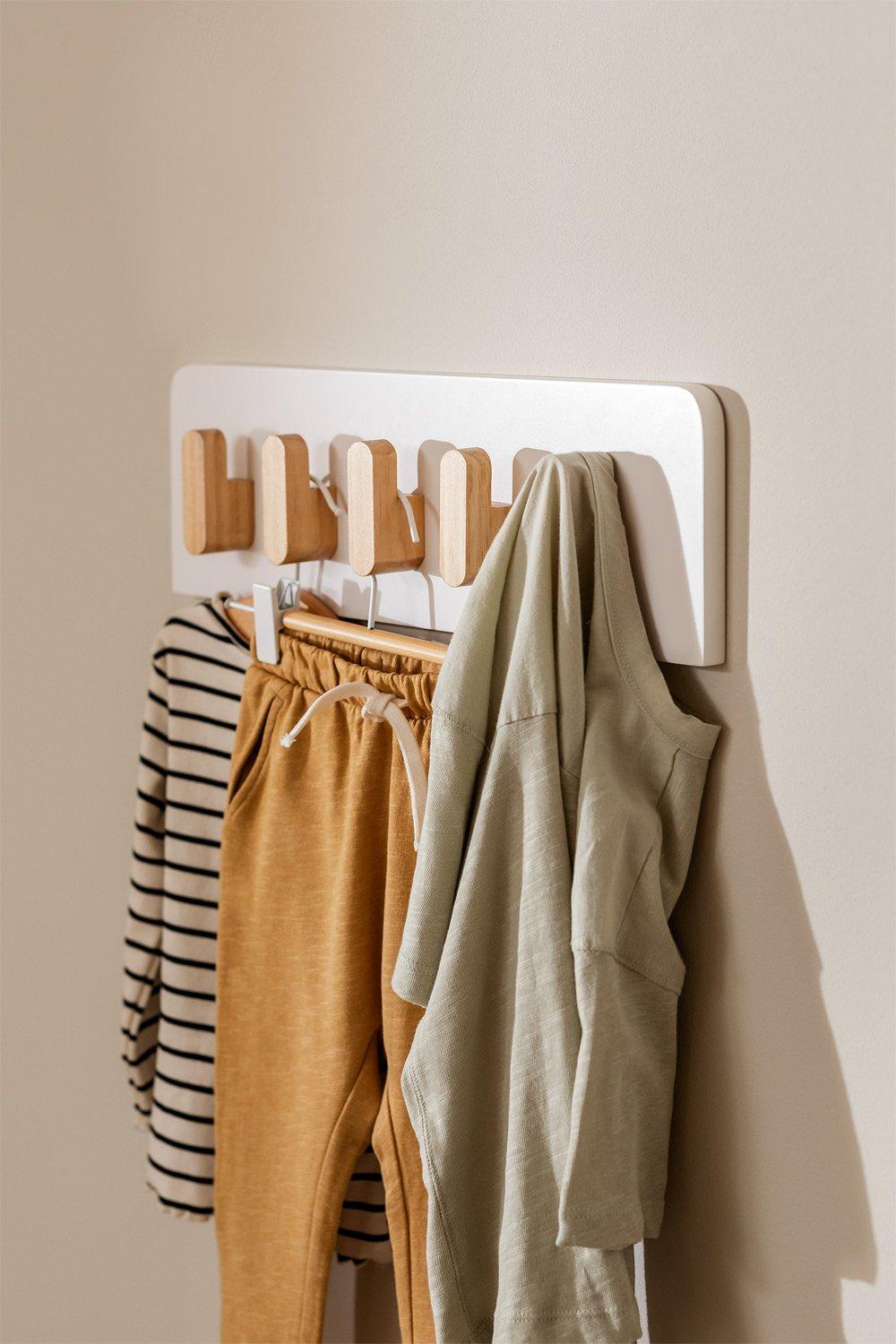 sklum Perchero de Pared en Madera Tom Kids