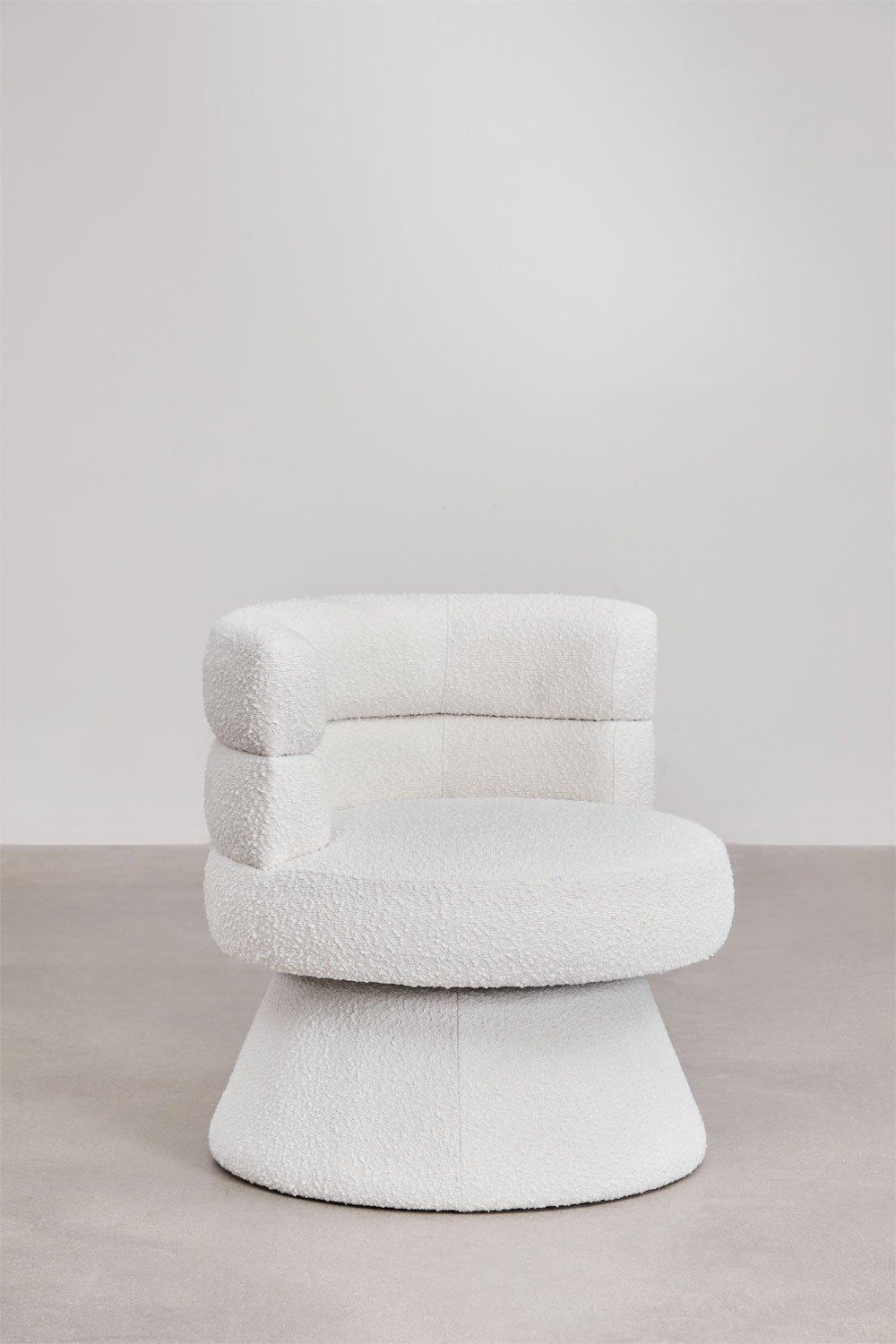 Sklum Poltrona In Tessuto Bouclé Protea