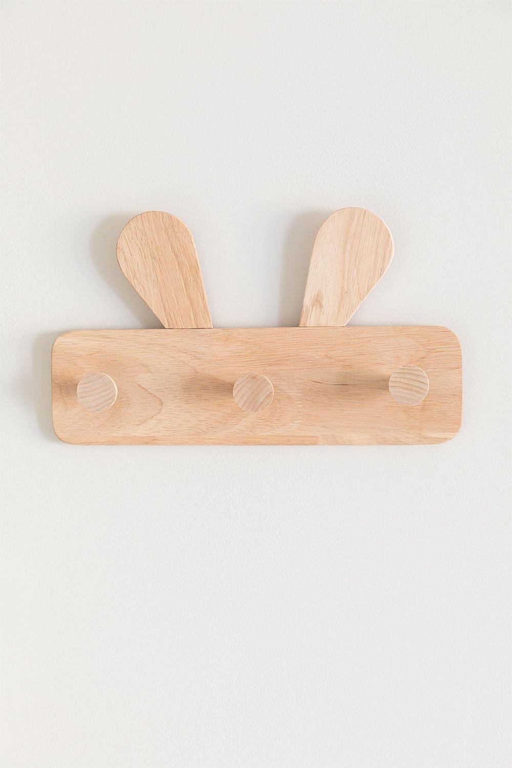 Sklum Porte-Manteau Mural En Bois Buny Style Kids