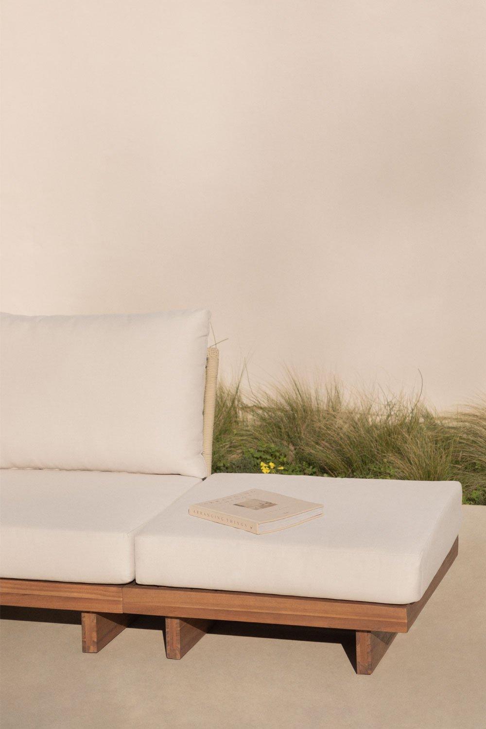sklum Puff de jardín en madera de acacia Dailin