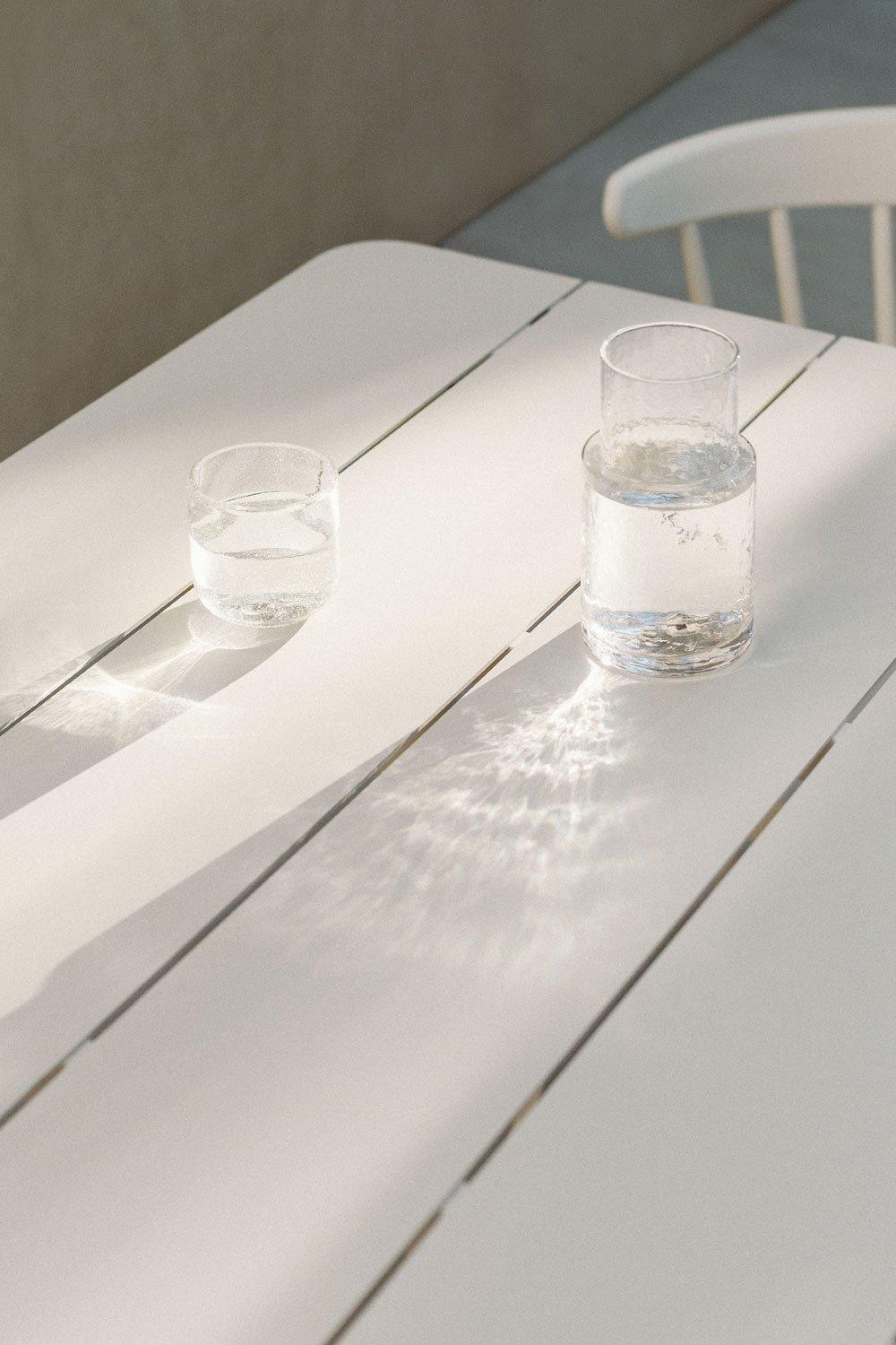 Sklum Rectangular Garden Table In Aluminum Kevan