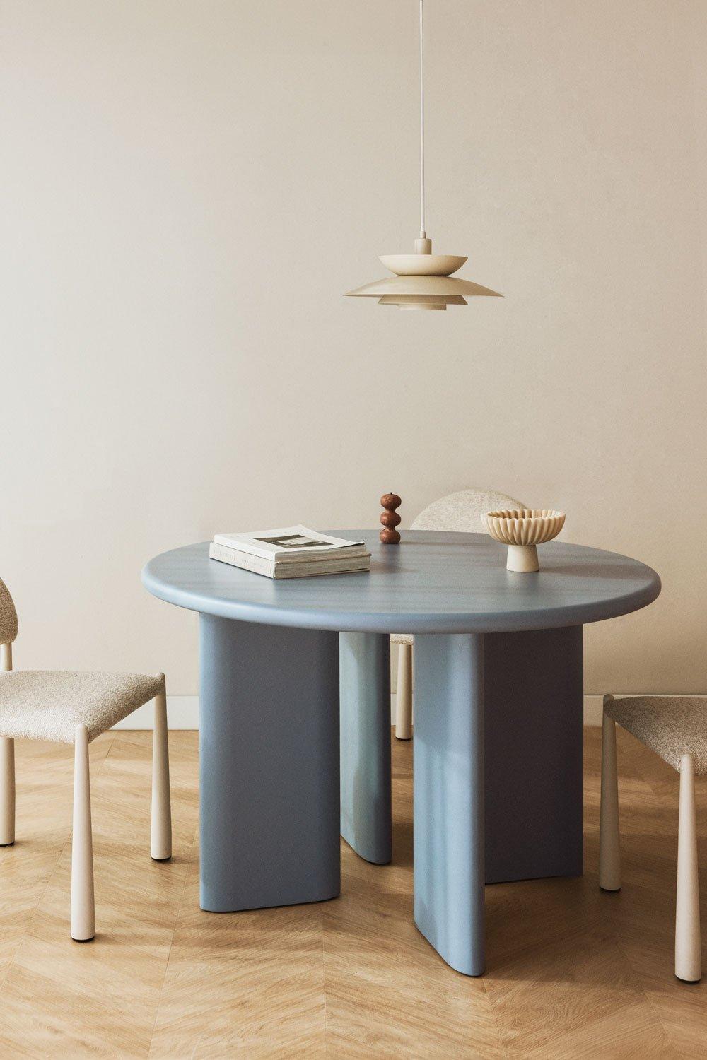 sklum Round dining table in MDF (Ø120 cm) Loulou