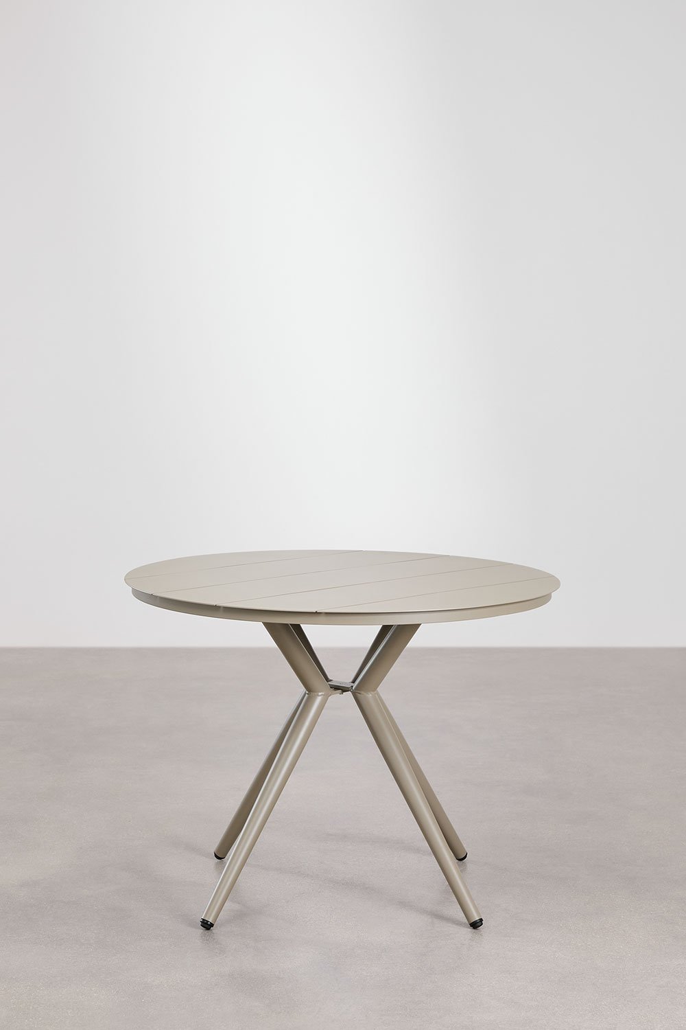 Sklum Round Garden Table In Aluminum Valerie