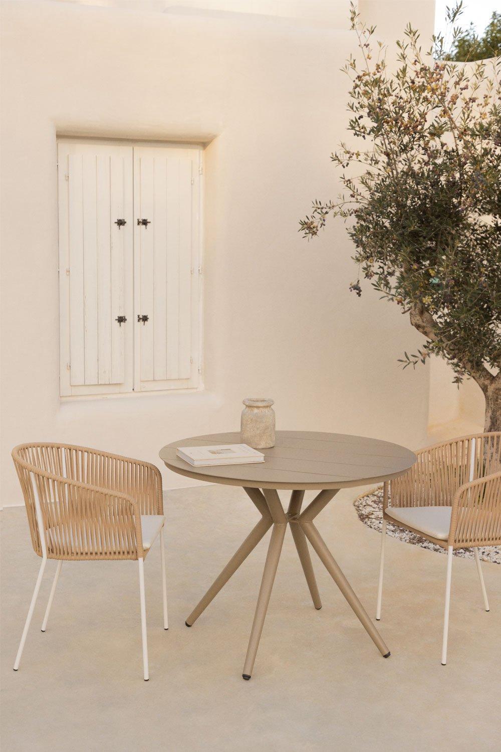 sklum Round garden table in aluminum Valerie