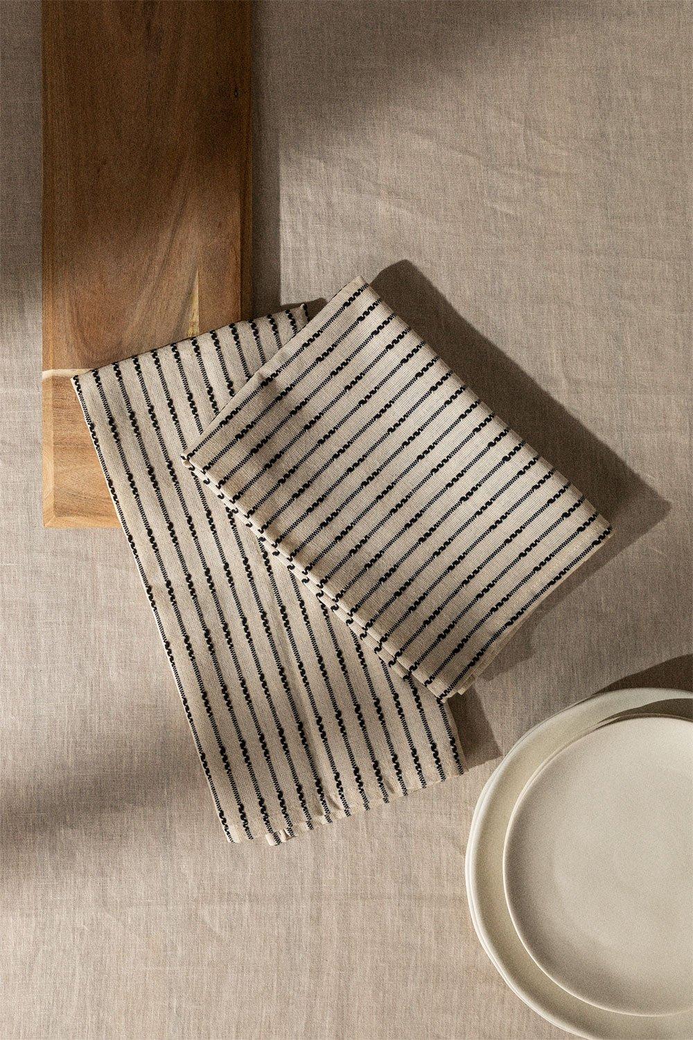 sklum Set de 2 Paños de Cocina en Algodón Oziel