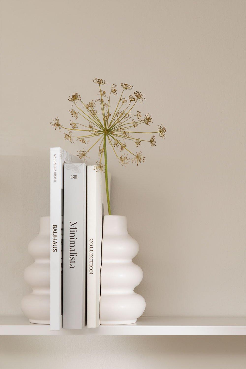 sklum Set de 2 Serre-Livres en Céramique Crosby