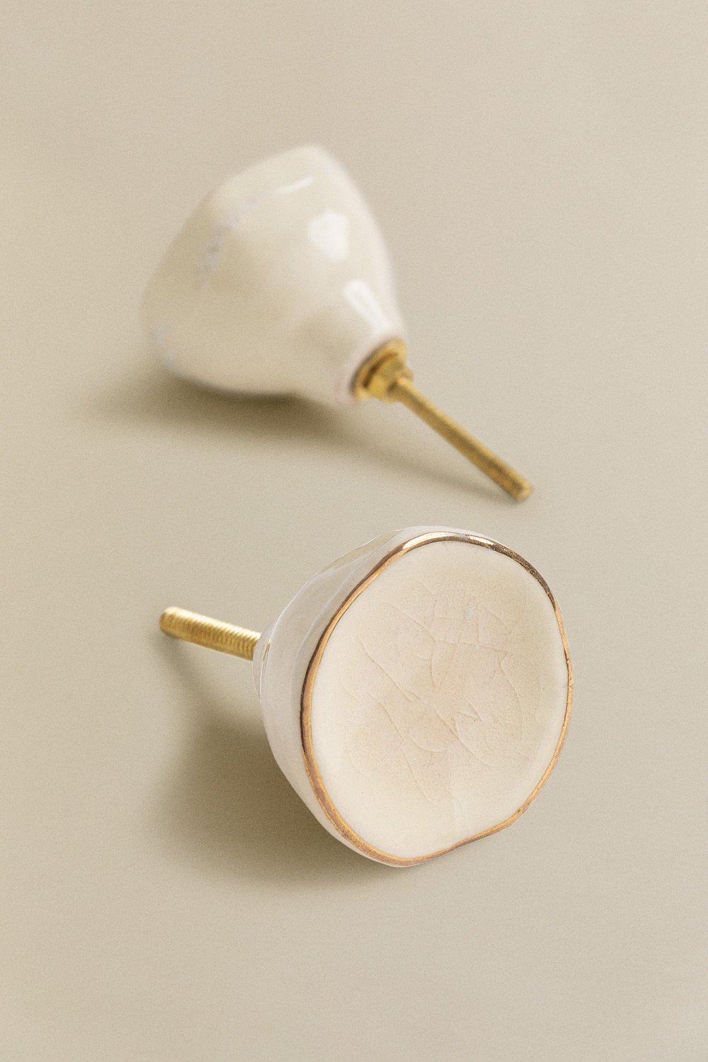 sklum Set de 2 Tiradores en Cerámica Joney