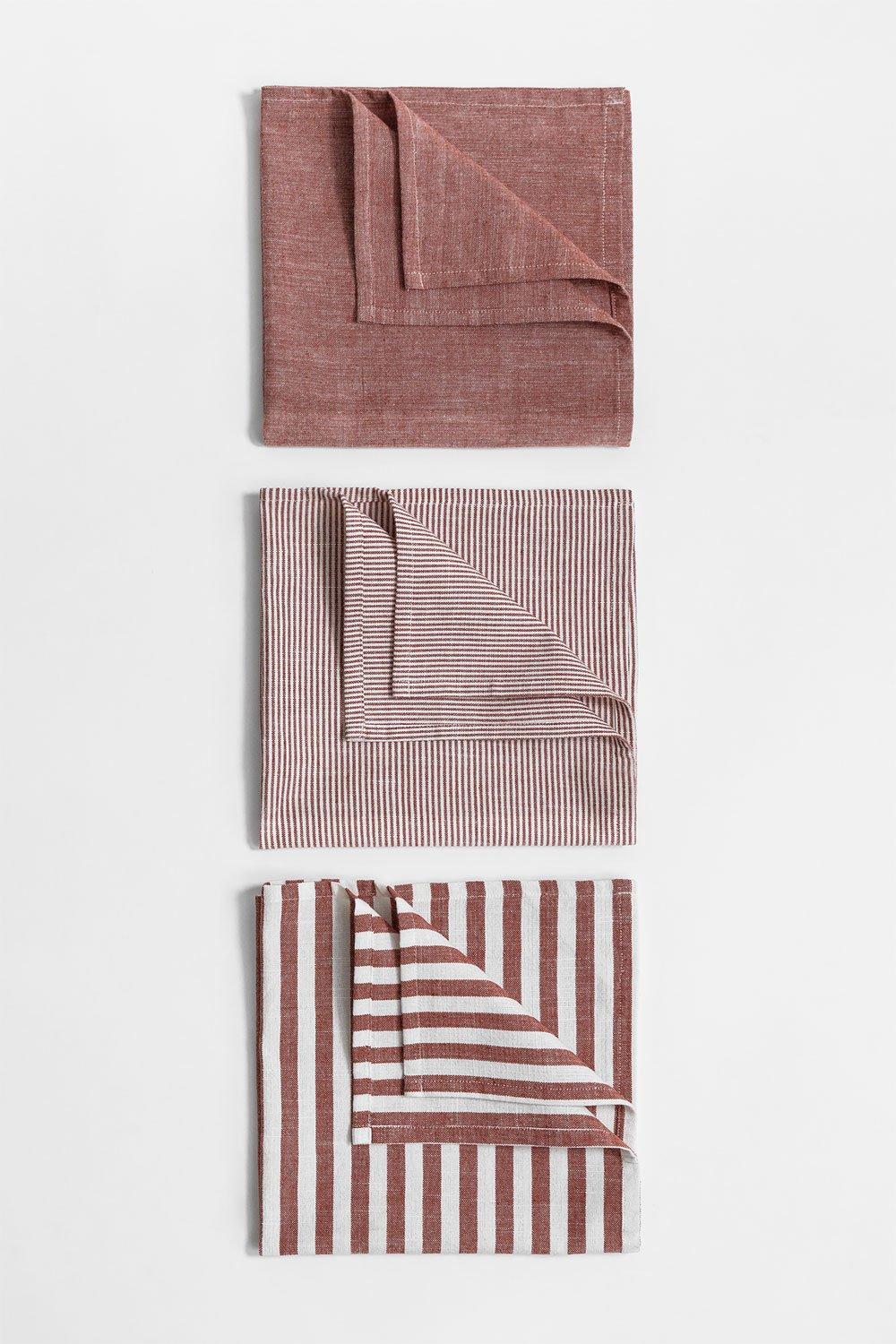 Sklum Set De 3 Paños De Cocina En Algodón Anellia