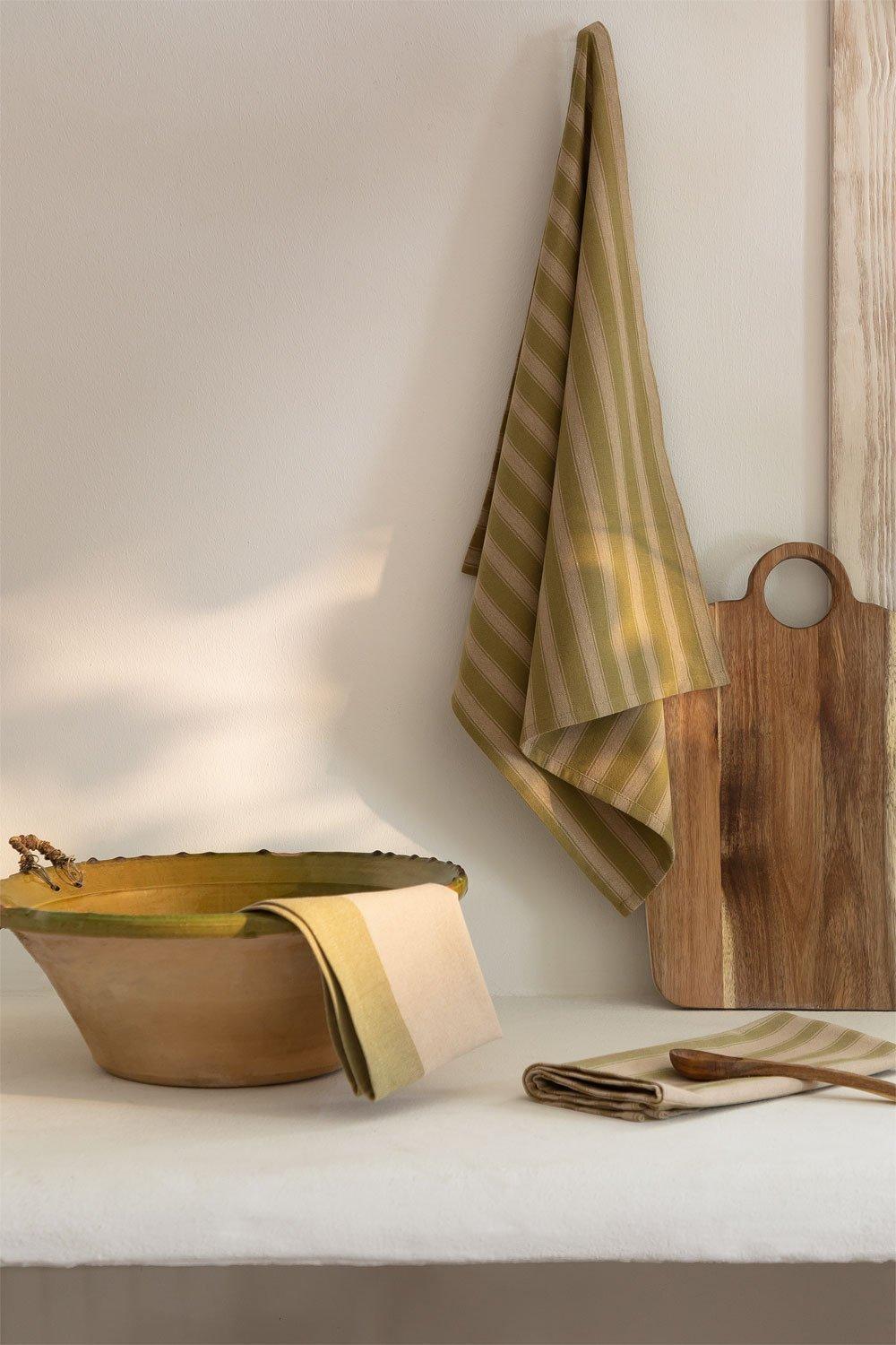 sklum Set de 3 Paños de Cocina en Algodón Uliasi