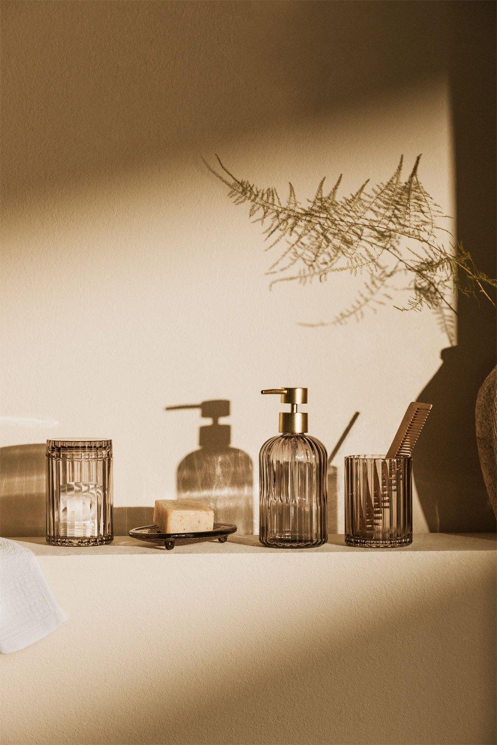 sklum Set de baño en vidrio Gariel