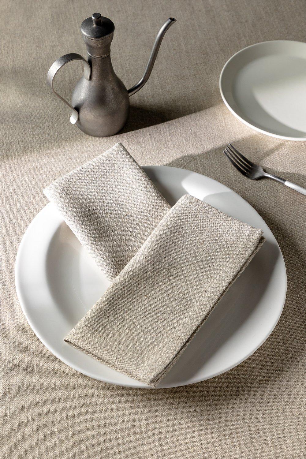 sklum Set of 2 Linen and Cotton Napkins EDERNE