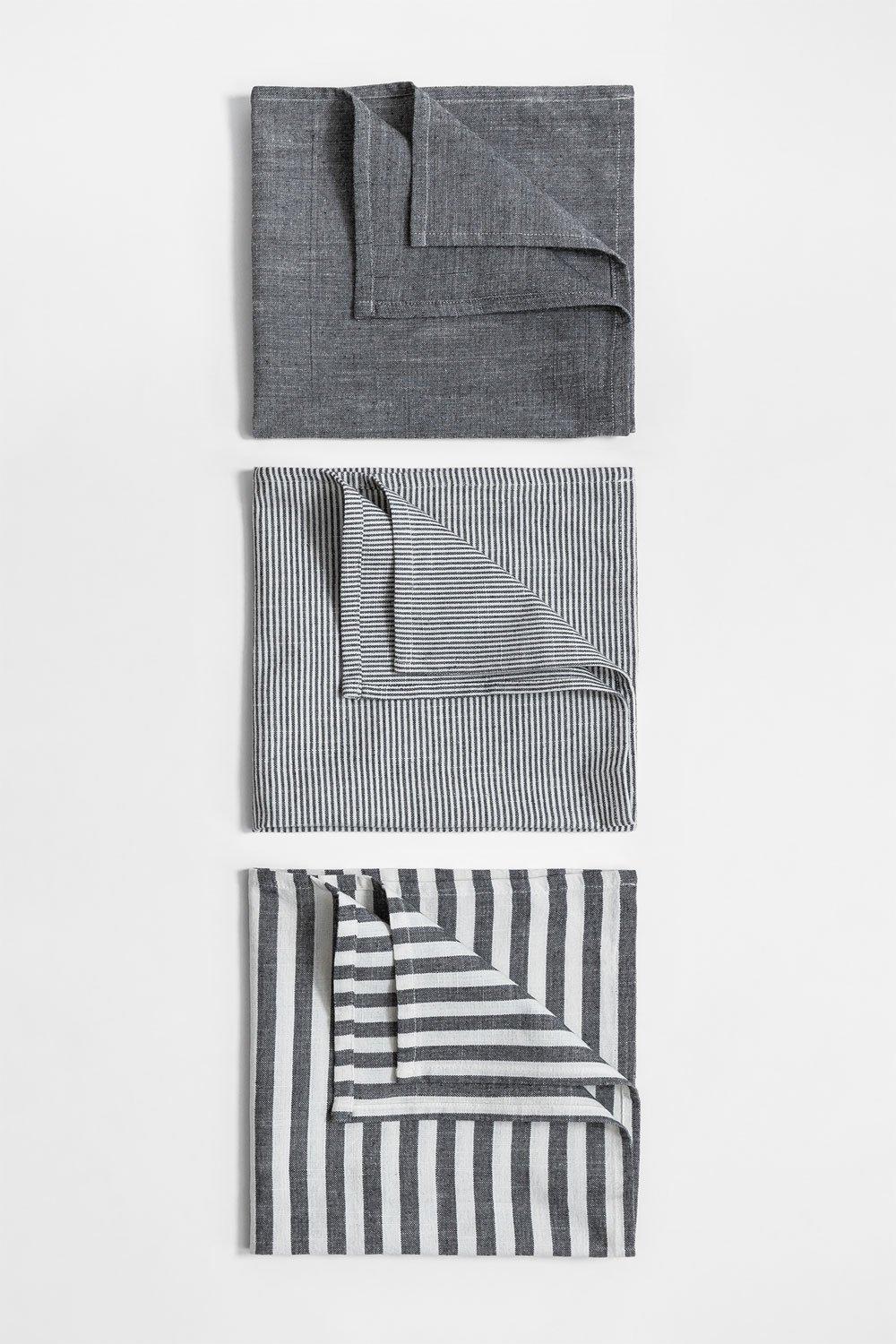 Sklum Set Of 3 Cotton Kitchen Towels Anellia