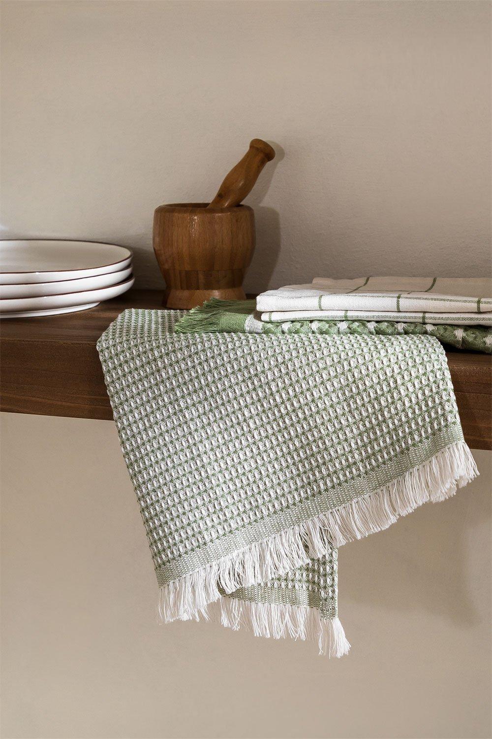 sklum Set of 3 Cotton Kitchen Towels Bijana