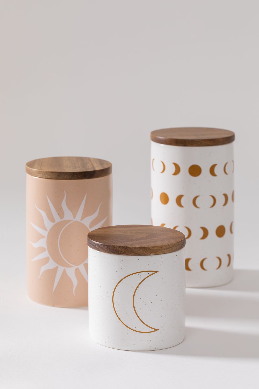 Sklum Set Of 3 Jars Galaxy