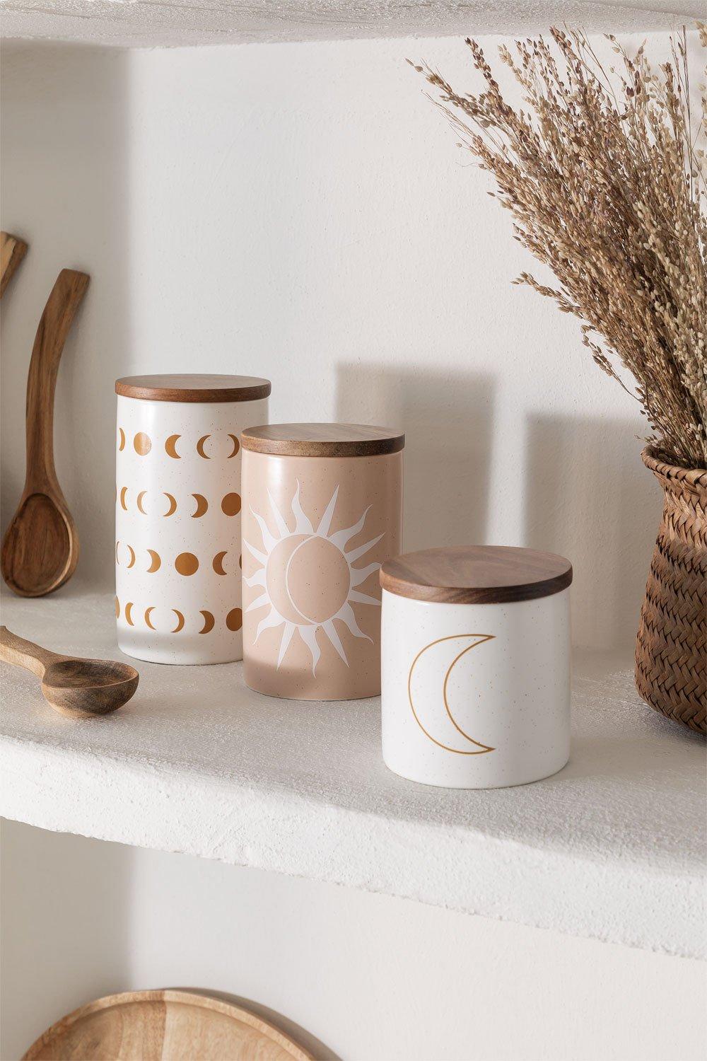 sklum Set of 3 Jars Galaxy