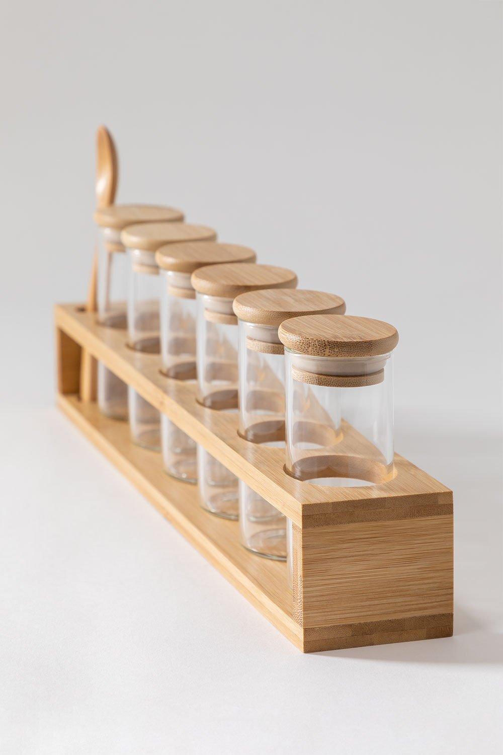 Sklum Set Of 6 Spice Jars With Spoon (Ø4.8 Cm) Seyne