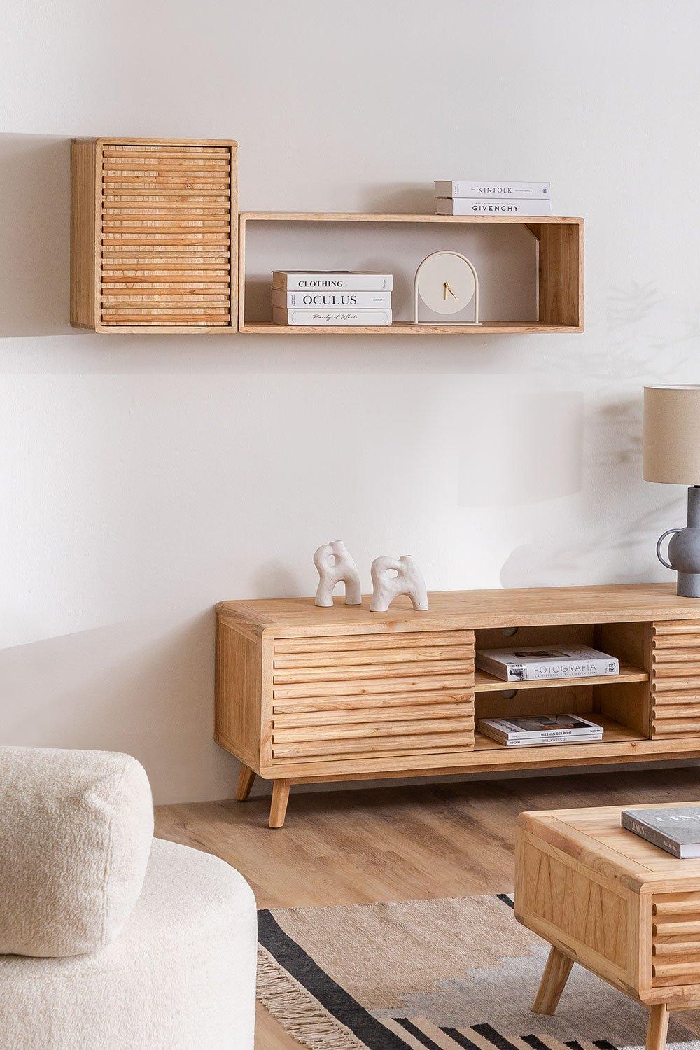 sklum Set van 2 houten wandplanken Deleyna