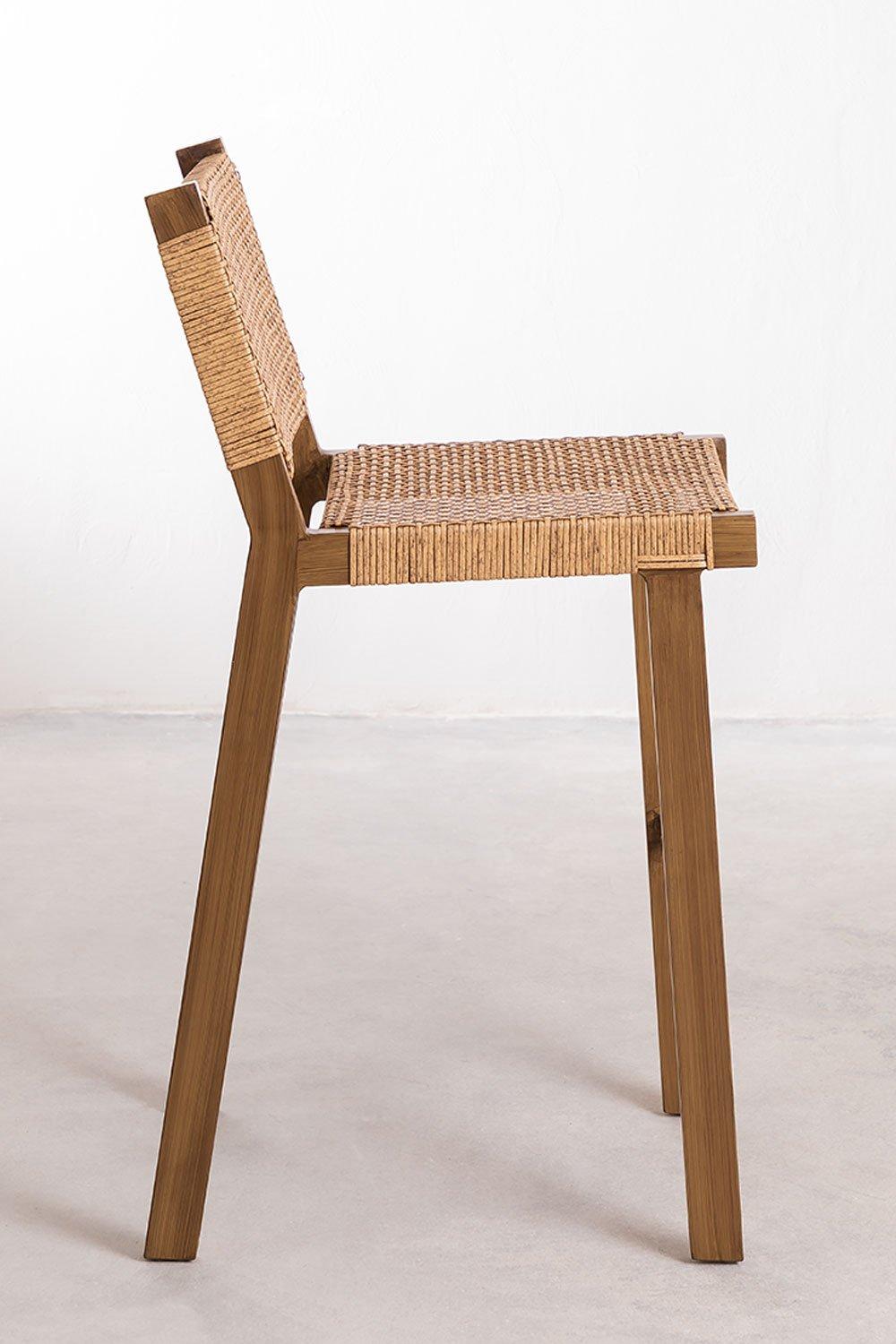 Sklum Sgabello Alto 74cm In Vimini Ori