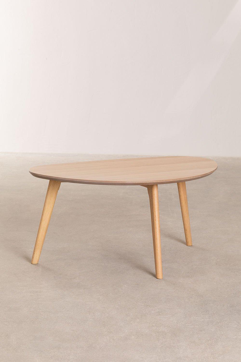 Sklum Side Table In Mdf And Yavik Pine Wood