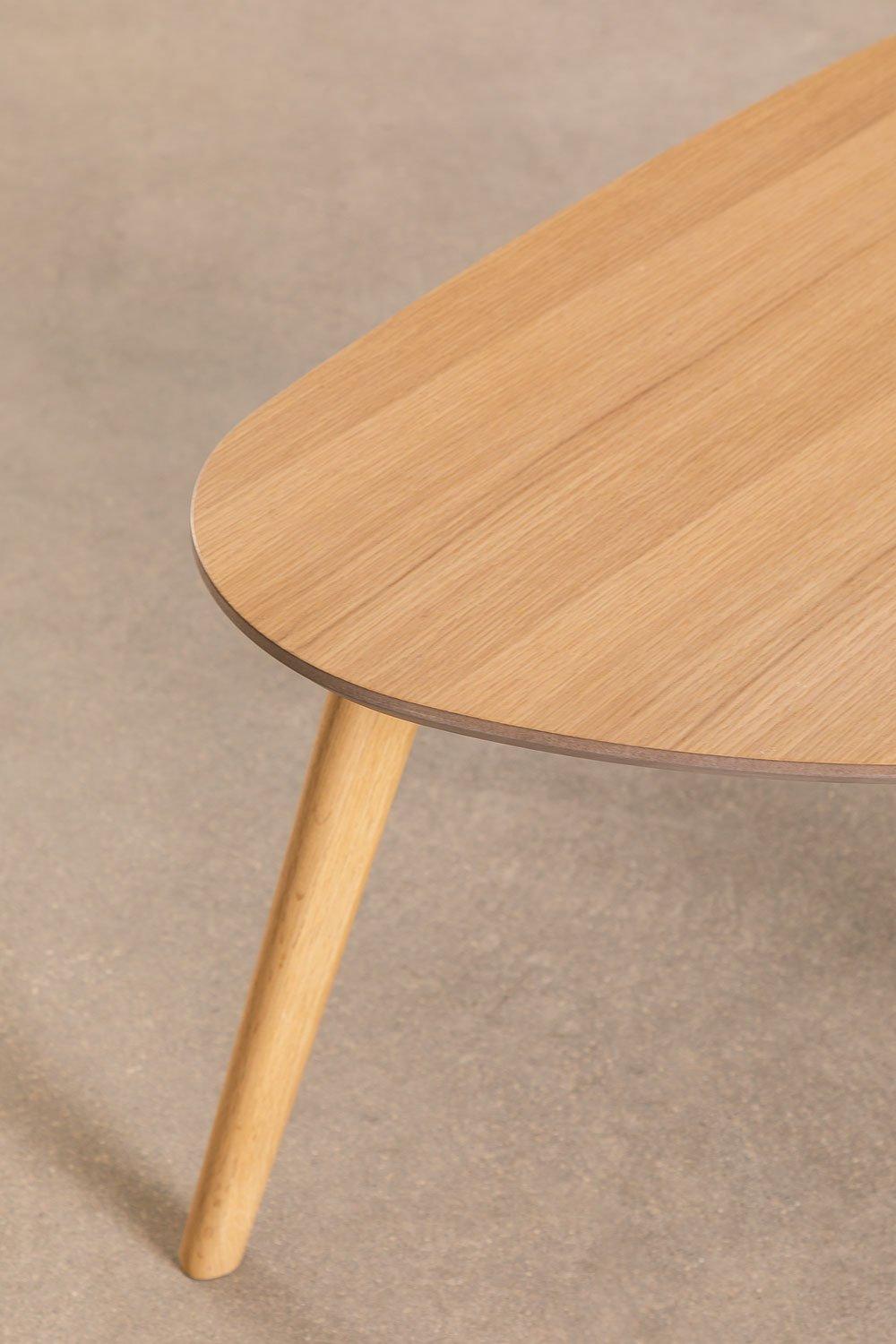 Sklum Side Table In Mdf And Yavik Pine Wood