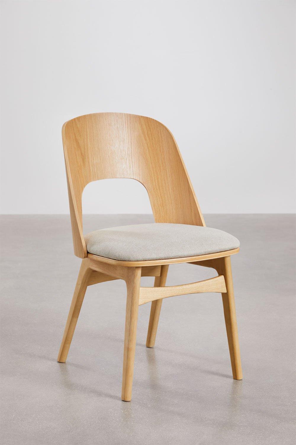 Sklum Silla De Comedor En Madera Y Tapizada Juna
