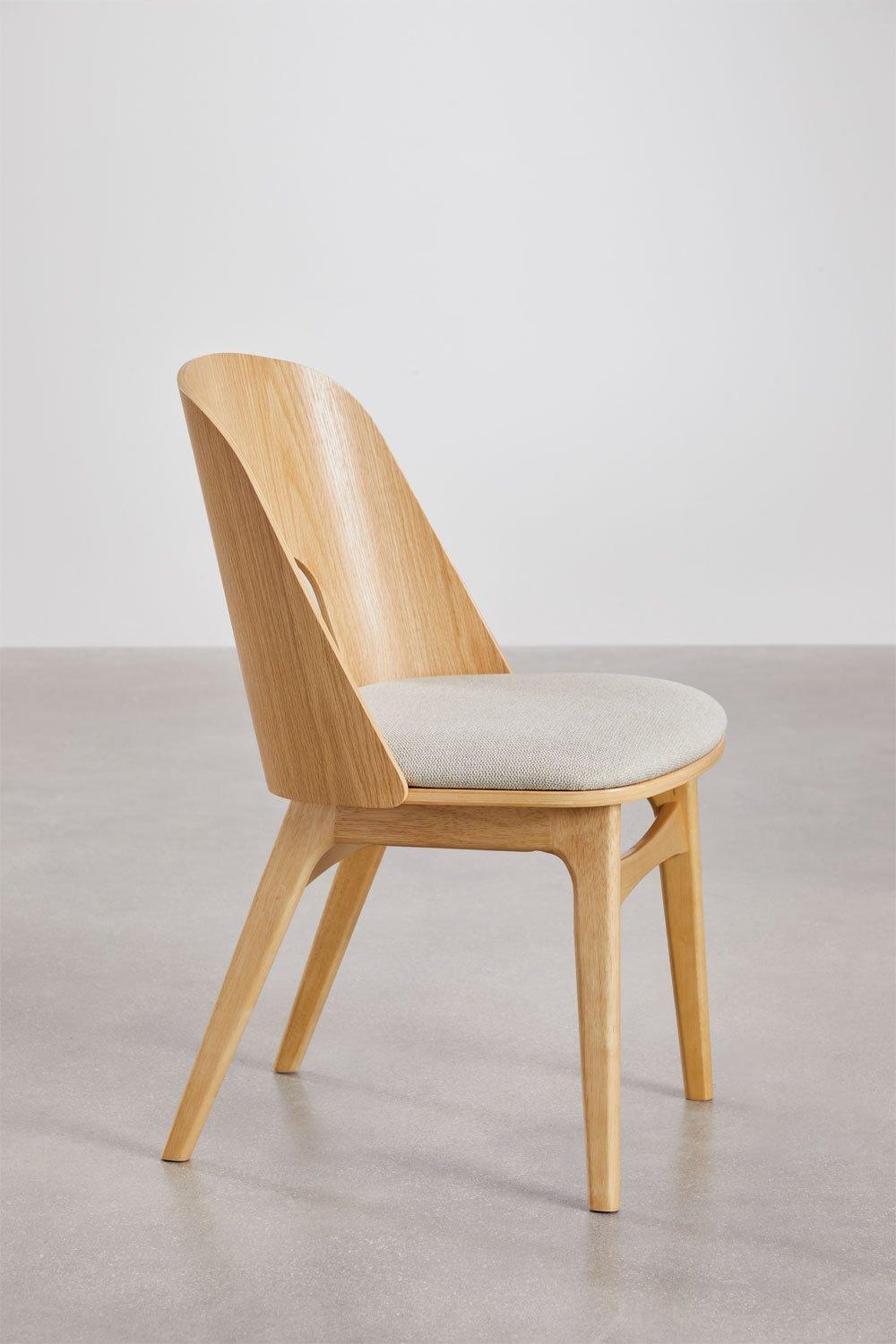 Sklum Silla De Comedor En Madera Y Tapizada Juna