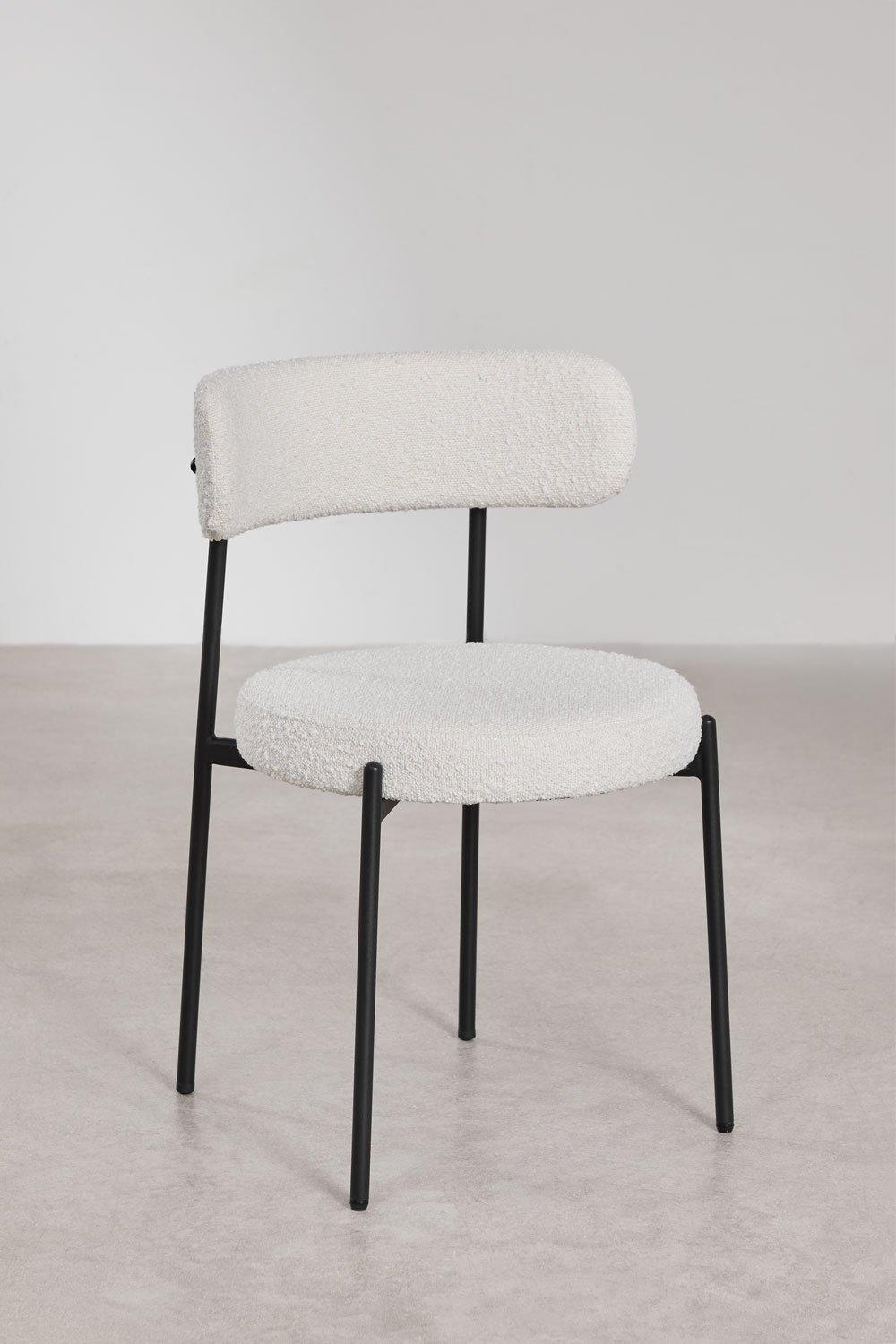 Sklum Silla De Comedor En Tela Bouclé Anisa
