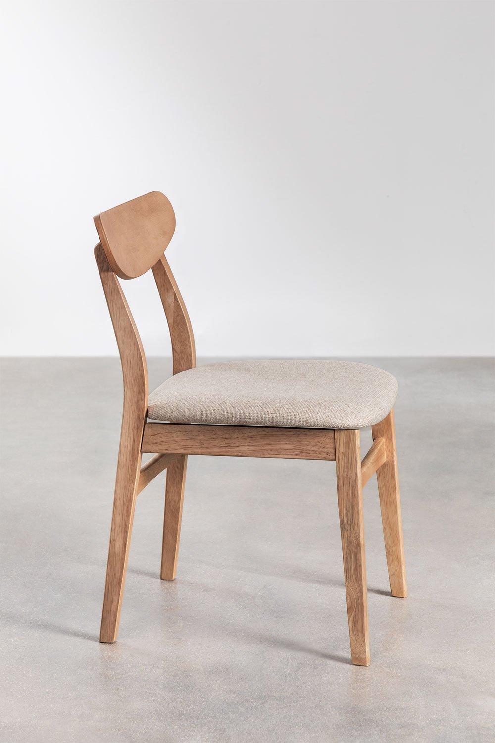 Sklum Silla De Comedor En Tela Y Madera Cloda
