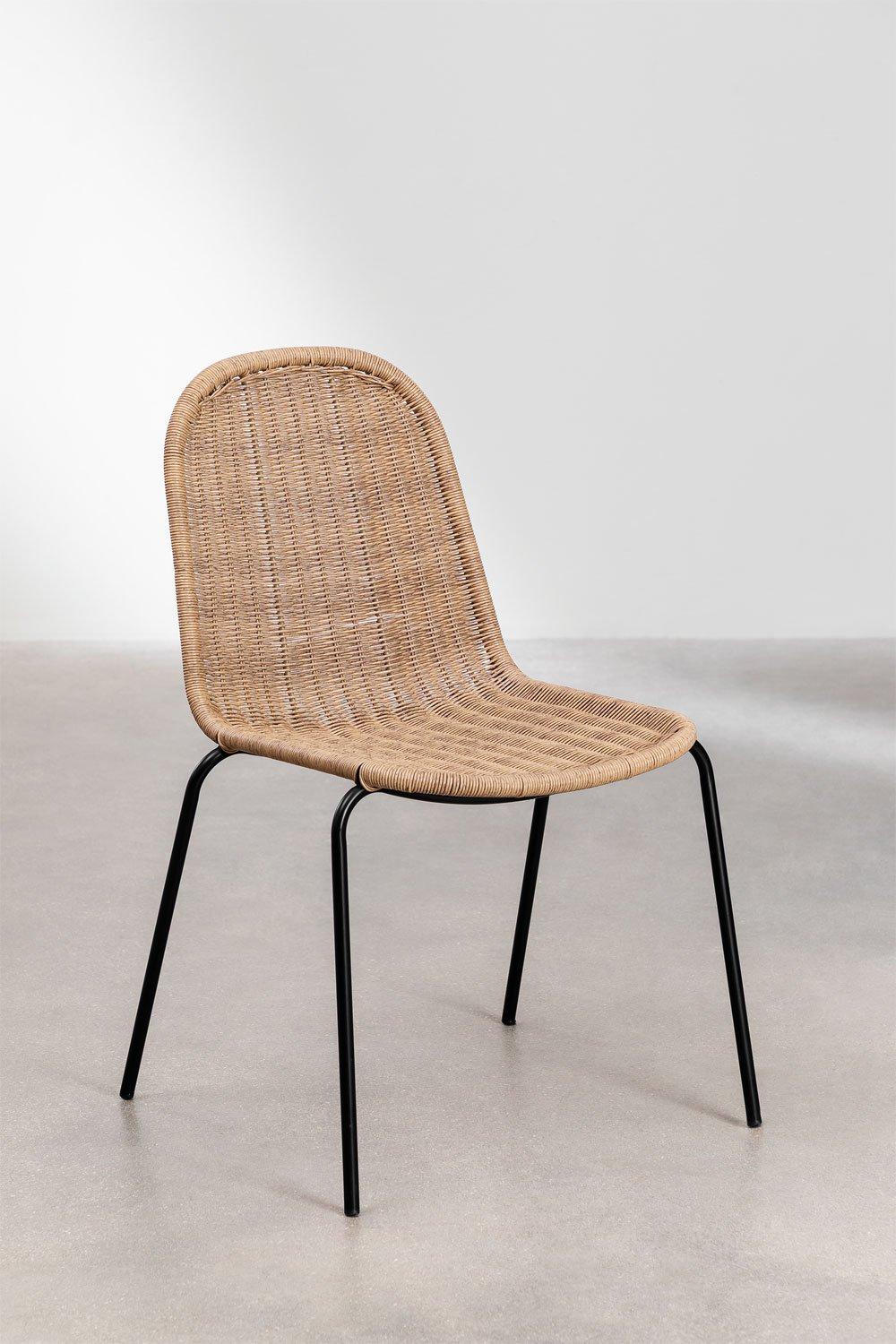 Sklum Silla De Jardín Apilable En Mimbre Reiven