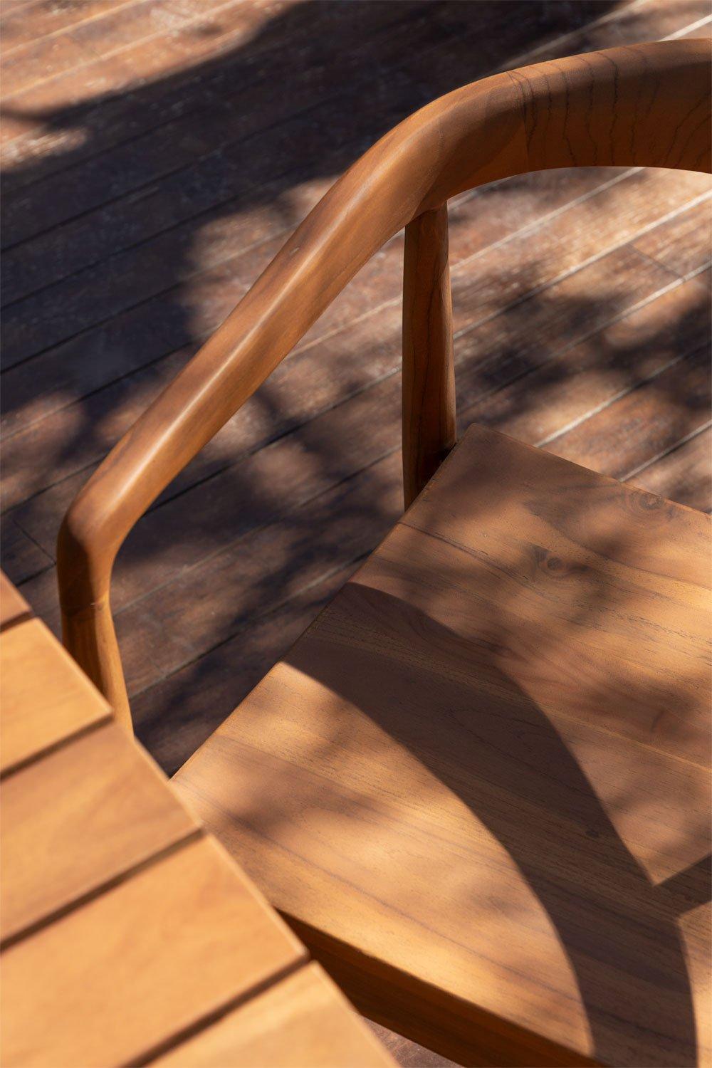 Sklum Silla De Jardín En Madera De Teca Rokan