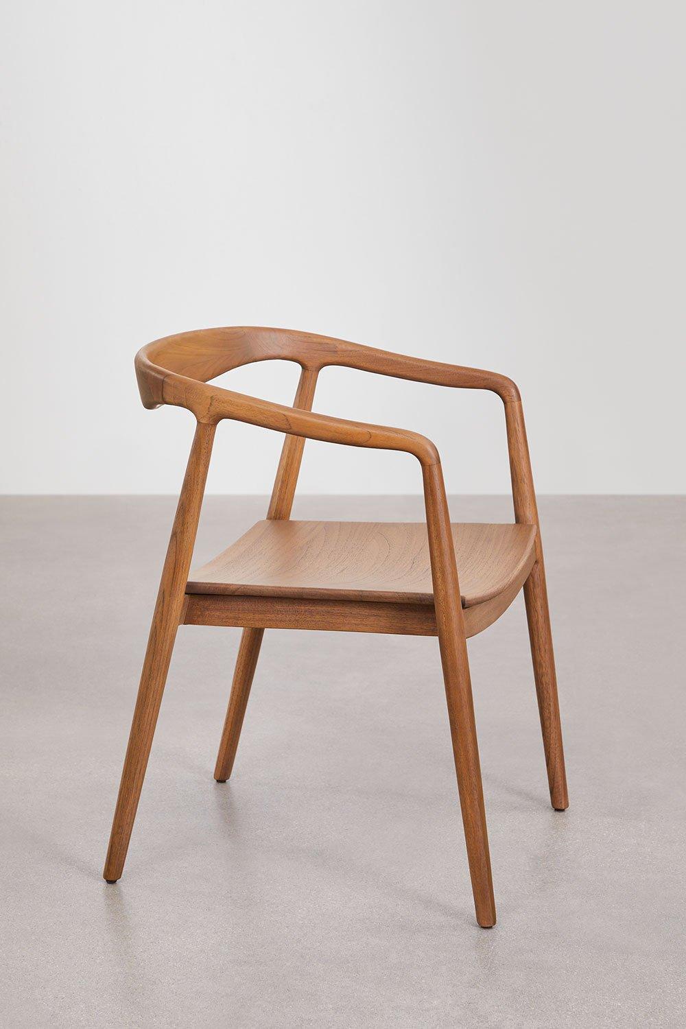 Sklum Silla De Jardín En Madera De Teca Rokan