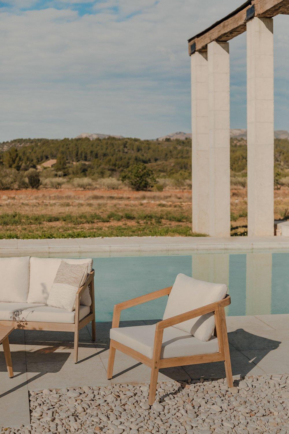 sklum Sillón de Jardín en Madera de Acacia Kaela