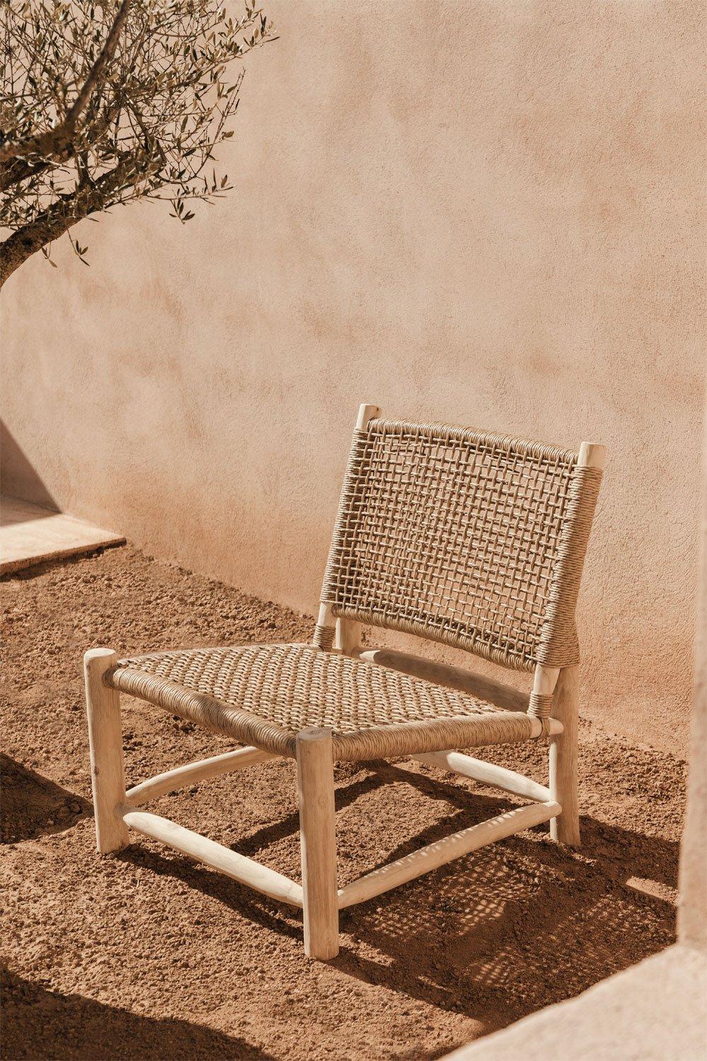 sklum Sillón de Jardín en Madera de Teca Bientina