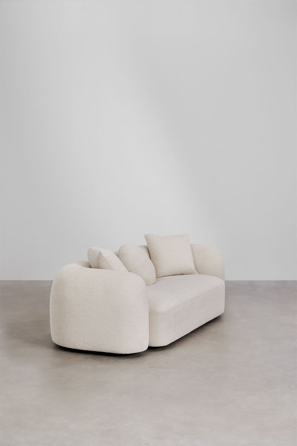 Sklum Sofá De 3 Lugares Em Chenille Coco