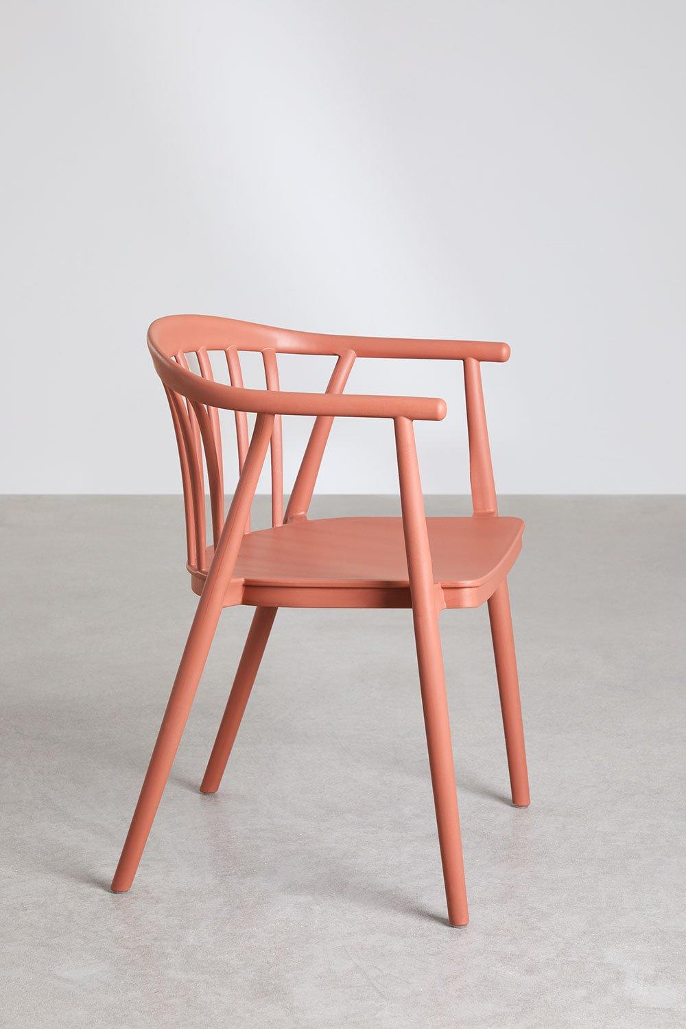 Sklum Stackable Garden Chair With Armrests Ivor