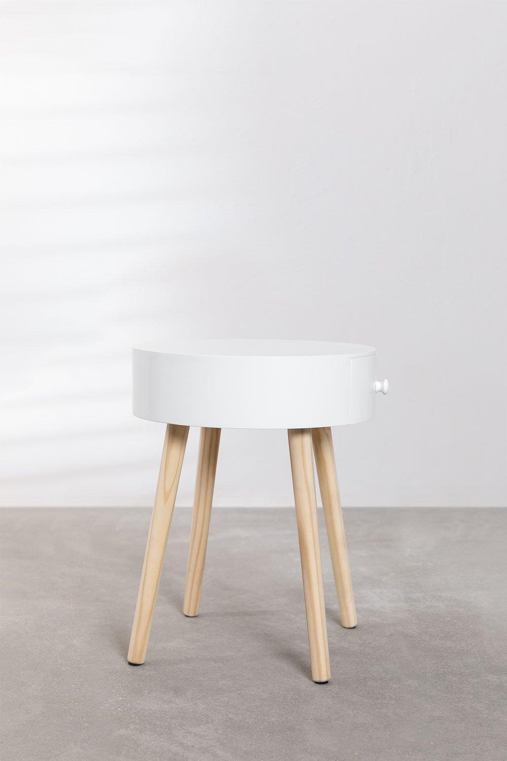 Sklum Table De Chevet En Bois Lamba