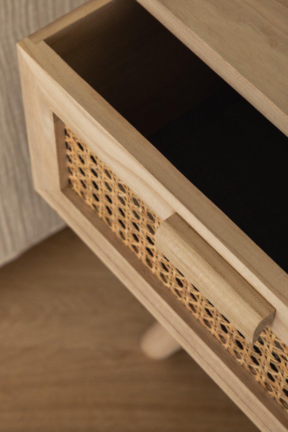 Sklum Table De Chevet En Bois Ralik