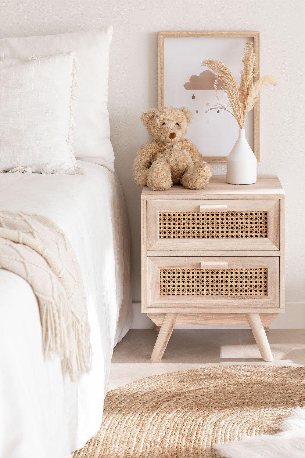 Sklum Table De Chevet En Bois Ralik